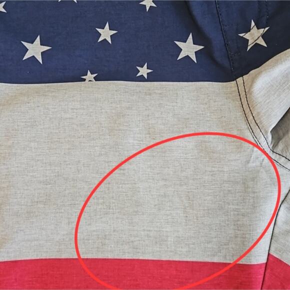 Travis Mathew USA Stars Stripes Swim Board Shorts MINOR FLAWS | Men's 42 - Picture 8 of 16